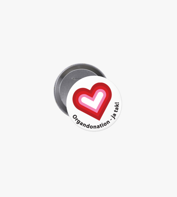 Organdonation - ja tak | Badge 32 mm