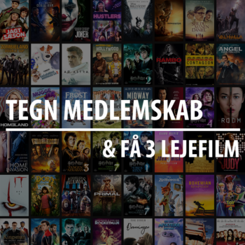 Tegn medlemskab og få 3 gratis lejefilm!! Tegn medlemskab og få 3 gratis lejefilm!!