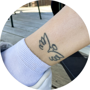Amalie-Vilslev-Angel-Tattoo